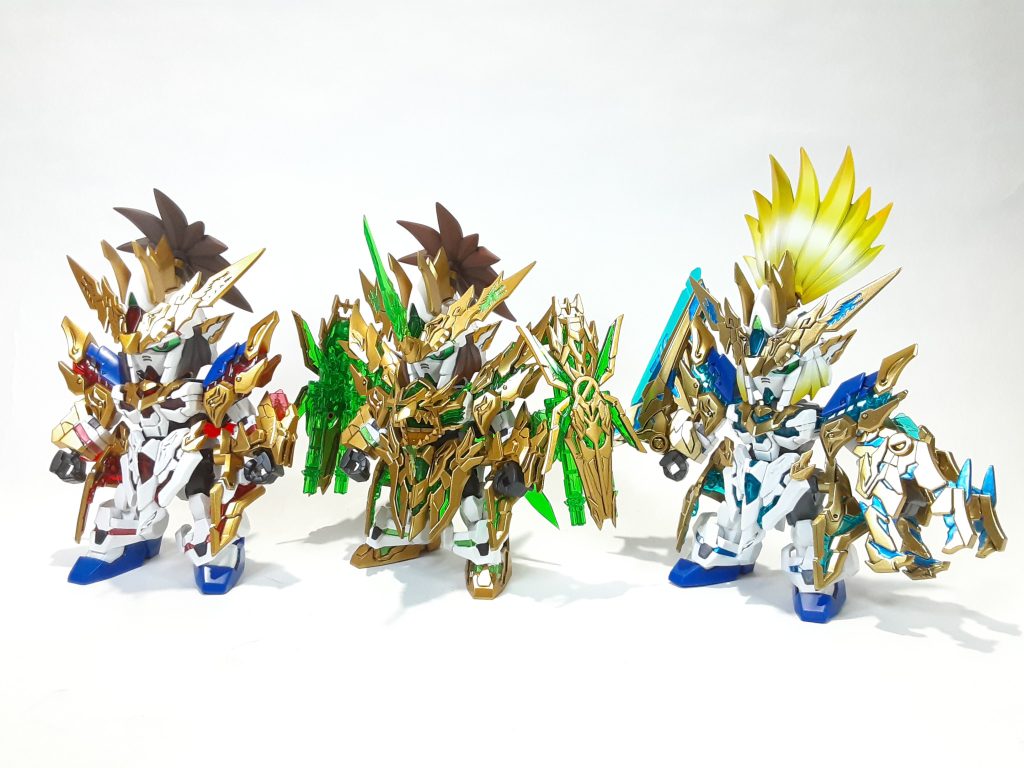 劉備ユニコーンも今回で3体目、今回の機体をベースにバンシィカラーもそのうち制作したいところです