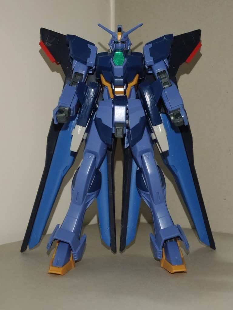 【概要】ZGMF-X56SDU / インパルスナハトパンツァー花咲川女子学園高等部生徒会長にして、ハローハッピーワールドのDJ担当・奥沢美咲が、以前に制作したガンプラ「インパルスナハトイェーガー」をさらに改修したもの。