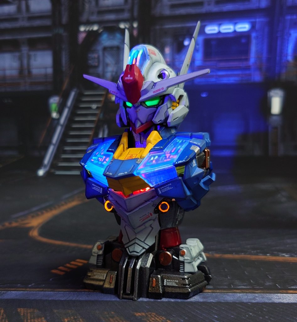 パーメットスコア発光部カバーは、クリアーverの物を使用…MABS素材は、UVライトに反応します。