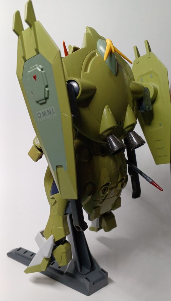 バックショットやはりバックパックがデカイ!でも、私としては、ゴツゴツしてる機体は、大好きです...!