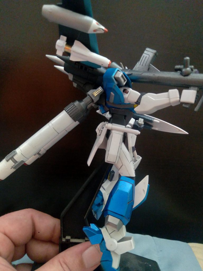 The Jet Striker Pack gives it even more maneuverability