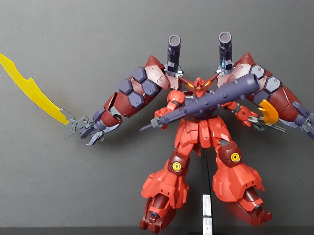 フレキシブルオーガバインダー天は先端のオーガクロー天にGNオーガソード弐式を持たせることも可能。