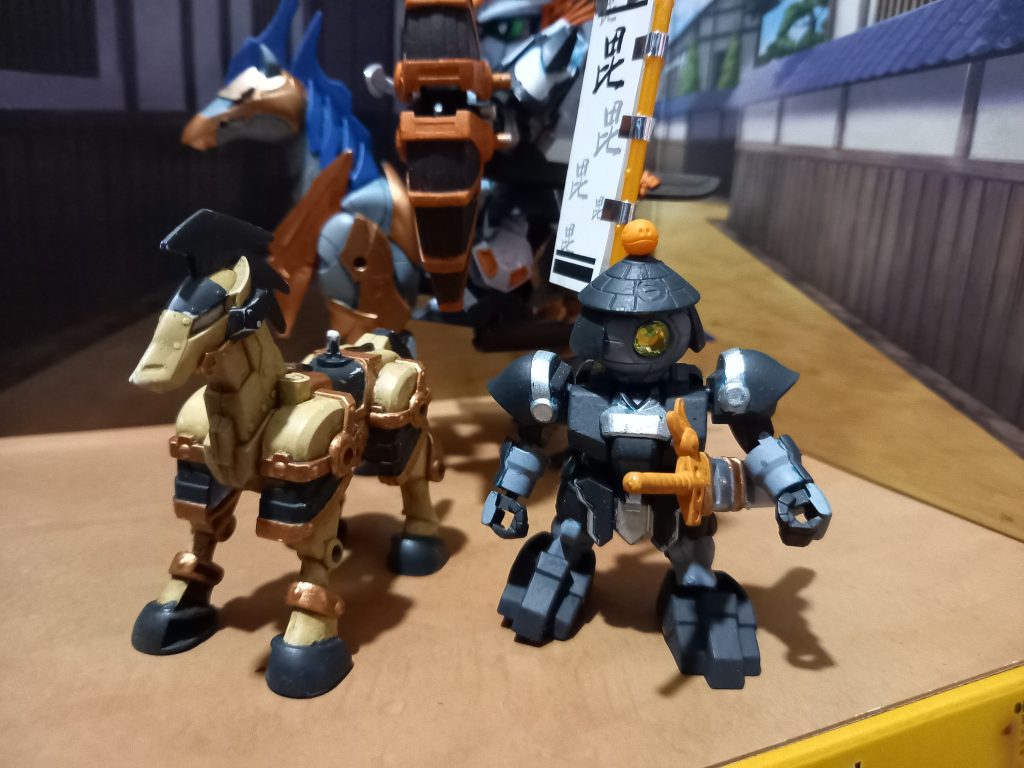 付属のボールを頭にして兵の合体