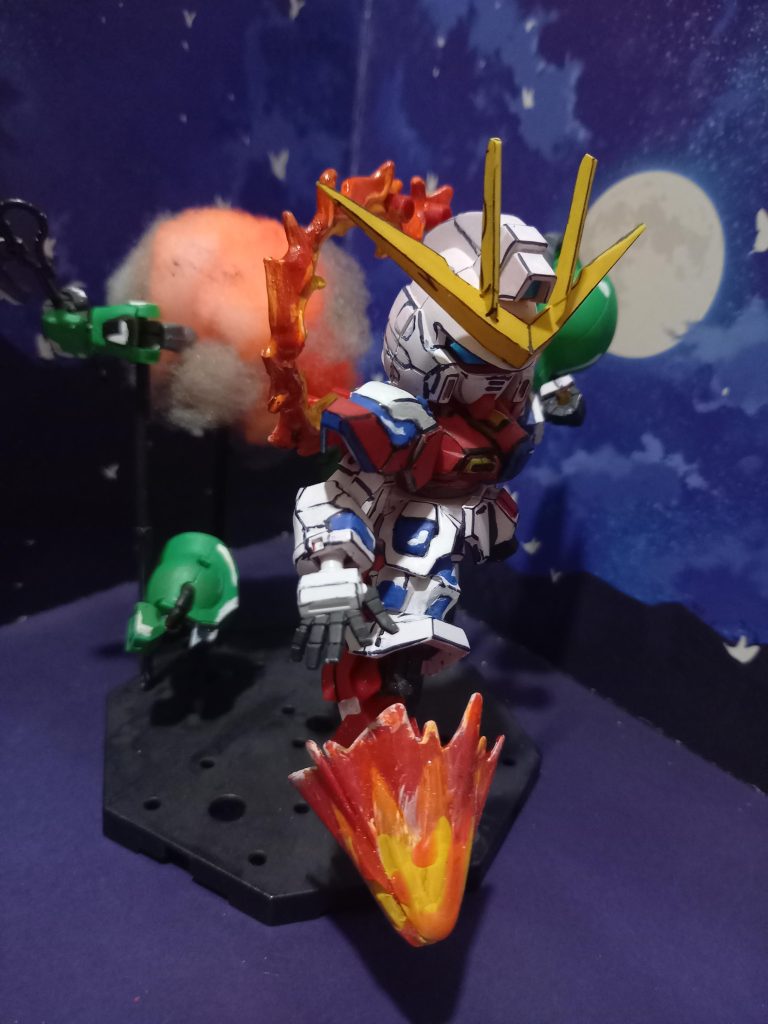 ろ過用ウールを蛍光オレンジで着色