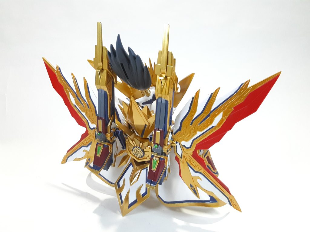 後ろから天下無双鉄鋼砲・絶空のマスキングでの塗り分けがとにかくエグかったです