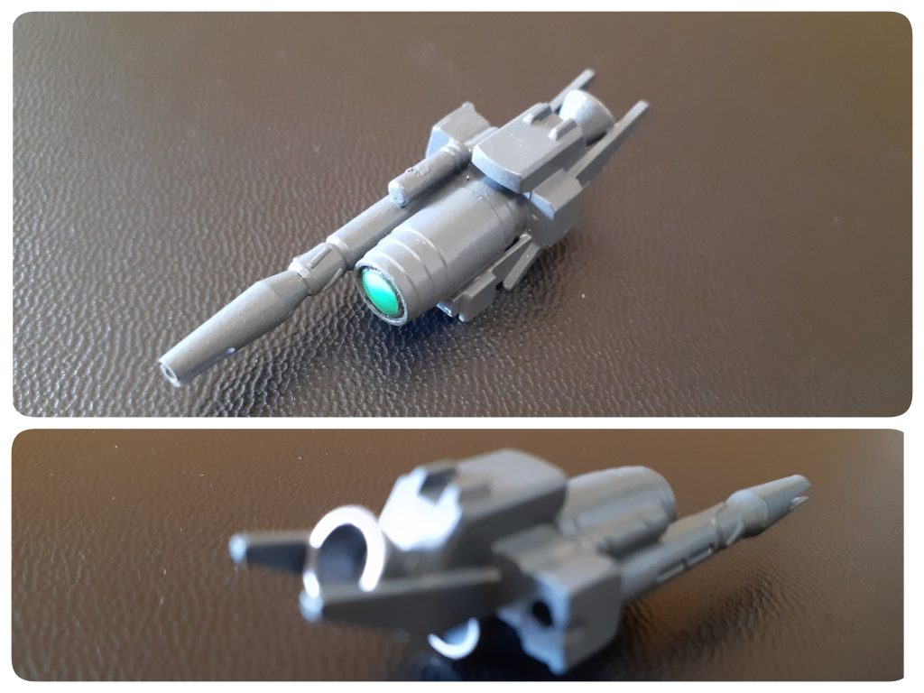 有線ビーム砲。砲身、センサー、バーニアから成ります。エネルギーは本体からなので、有線切られたらオダブツ