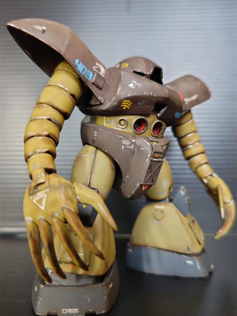 方部分、2ケ分で延長!　爪もとがらせました^⁠_⁠^胸部分もモリモリ:⁠^⁠)