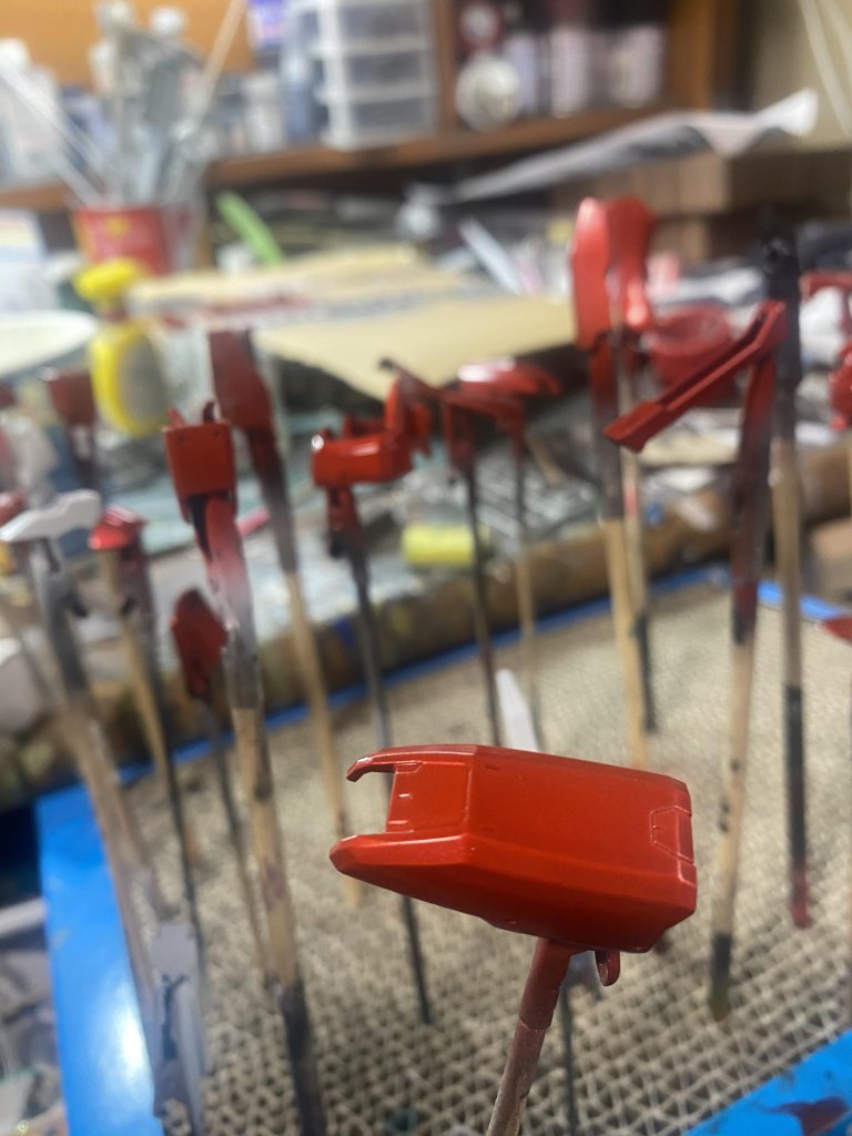 今回は塗装練習を兼ねて。自己流をやめて一から教わって塗りました。