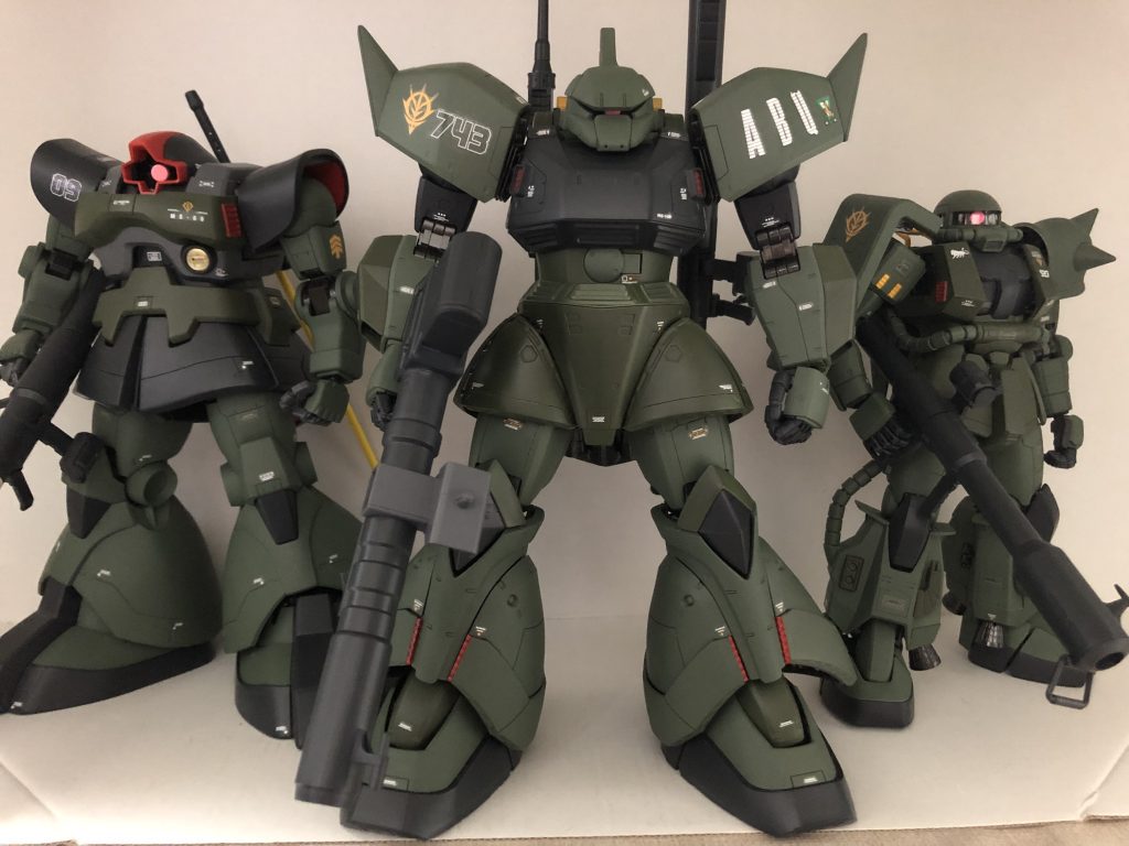 ア・バオア・クー防衛隊シリーズ!ゲルググ大きいですね。