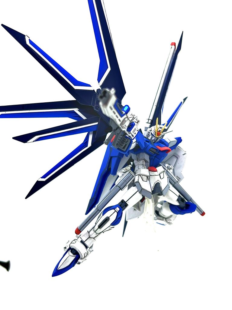 OP風に、しかし可動範囲が凄いですねSEEDポーズが良く決まります