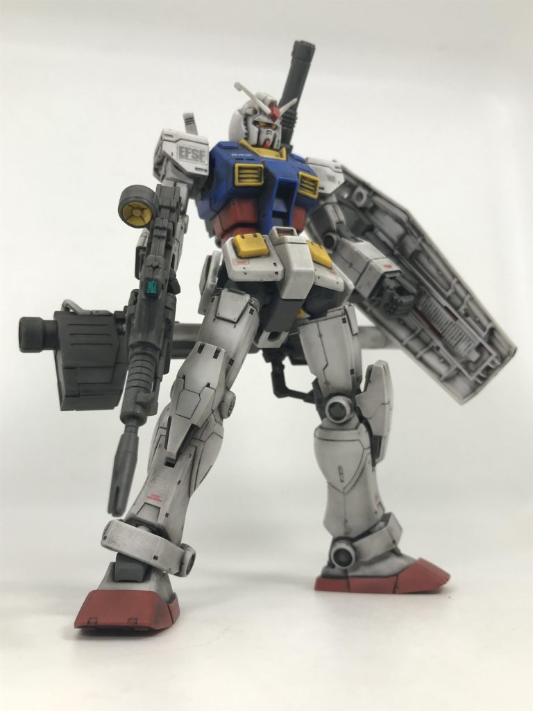 HG オリジン版ガンダム単体これは私のいつもの汚しではなく…