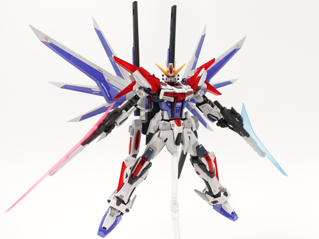 エクシードギャラクシーの武器を両手に持たせたかったのでスターとコスモスに付属してる武器をそれっぽく加工していきました