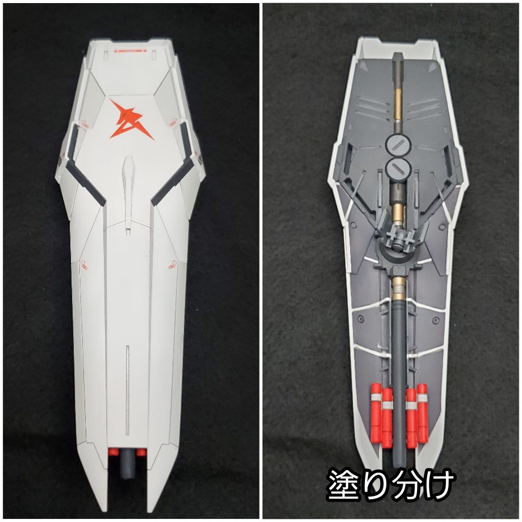 シールド裏もきっちり塗り分け。