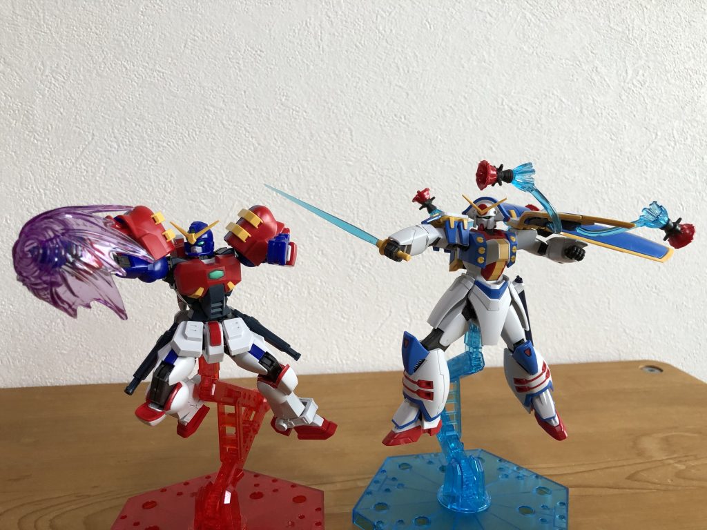 必殺技を放つローズとマックスター。