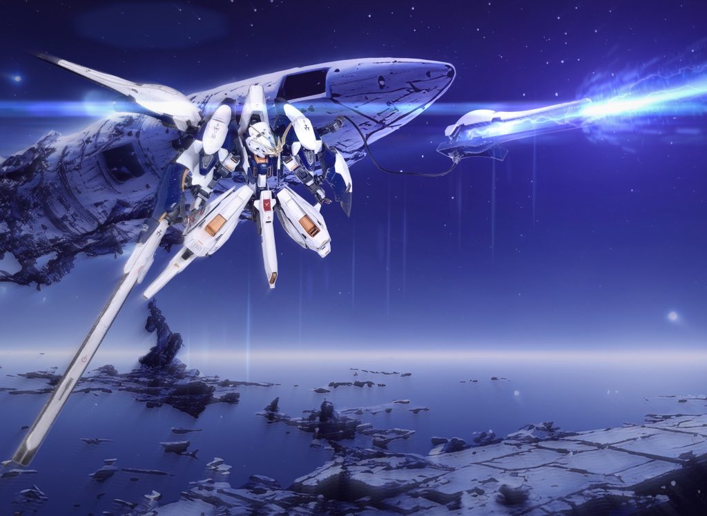 [Efユニット]Efユニットはフルドドの設計思想を発展させたような複合ユニットとなっている。ユニット内部にはハイメガキャノンが1門、内蔵されているほか、フレキシブルに可動するアームを介してウィンチユニットが装備されており、内蔵兵器をあまり持たないウーンドウォートの火力向上にも貢献している。戦闘イメージの背景には、Photoshopの機能を用いて生成した画像を使用しています。