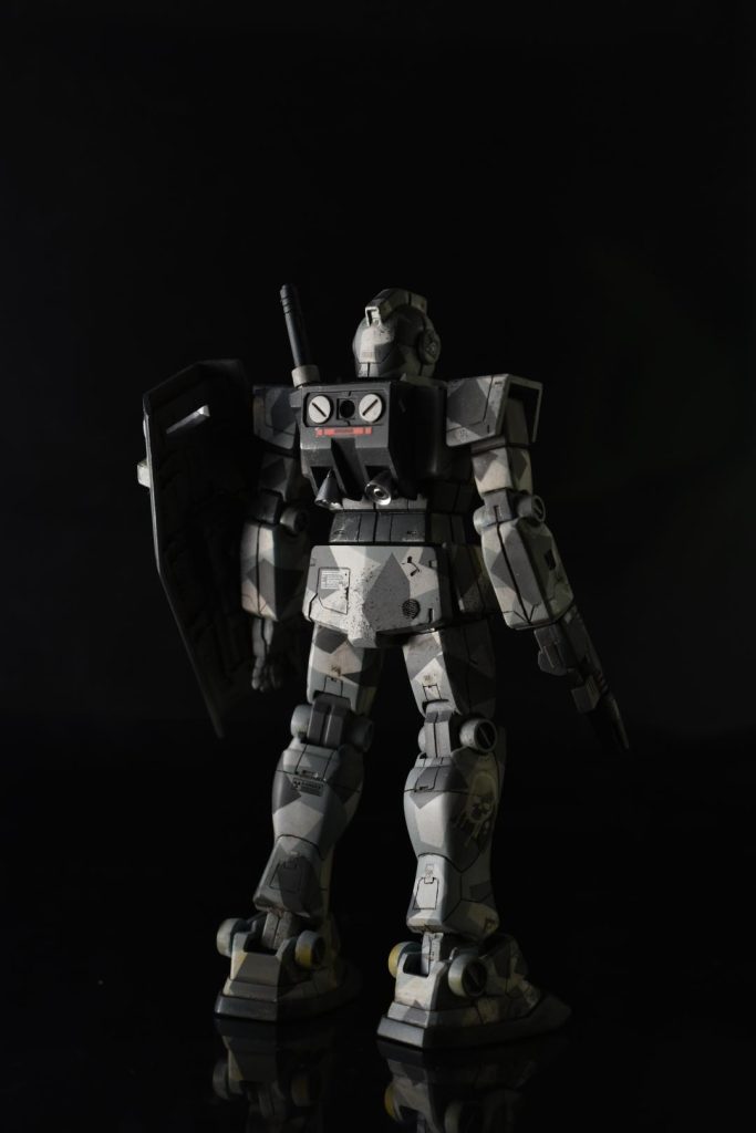 初スプリッター迷彩塗装！HG ジム　–4枚目/制作者：メタルス