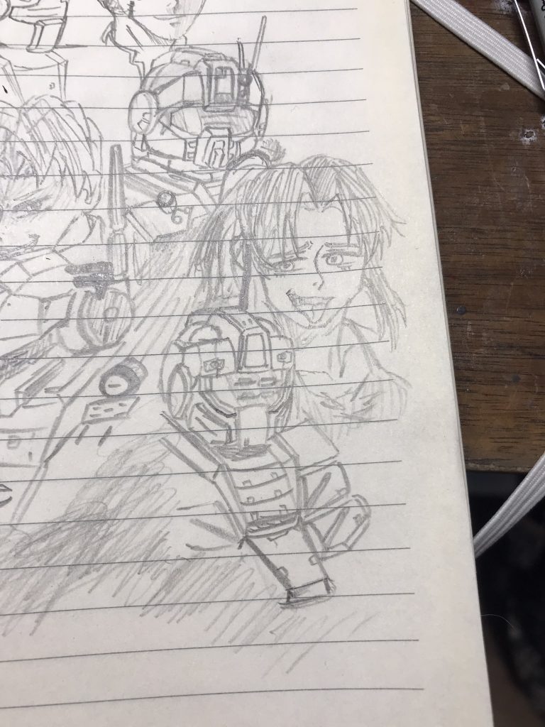 パイロットは日系アメリカ人女性の『テレサ・D・メイトランド』。年齢は24歳、元はバンドでベース担当だがそこからMSの操縦技術の腕を買われて連邦軍に入隊。