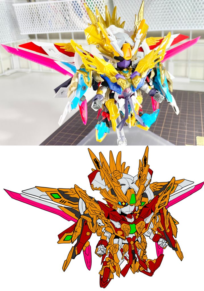 塗装前とカラーリングシミュレーション