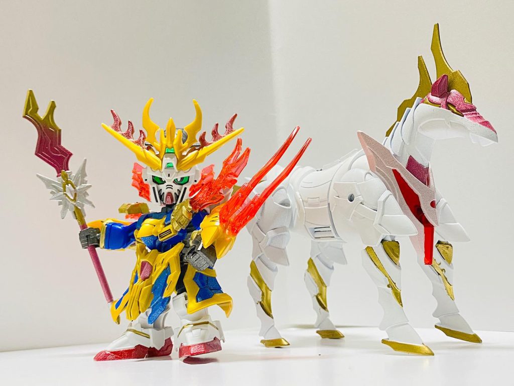 張飛ゴッドガンダムと馬