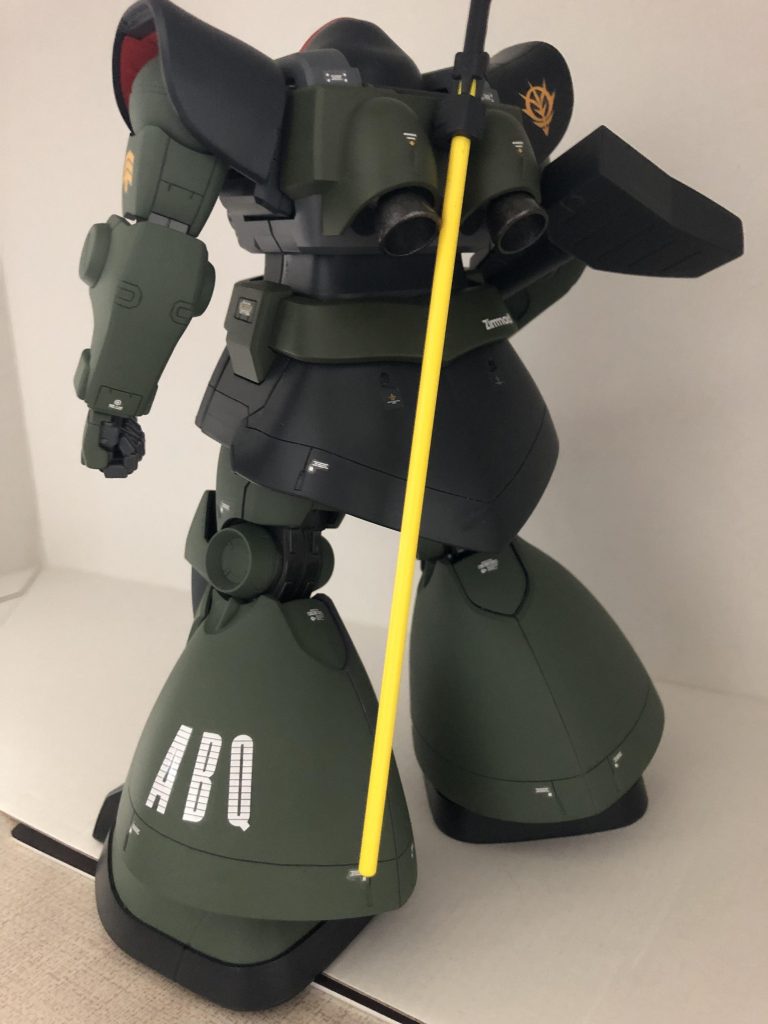 バックショット。ア・バオア・クーの頭文字を貼りました。