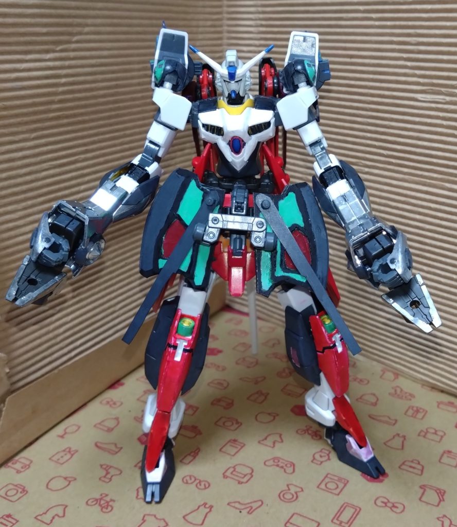 全ての繋がりの形態。『ネクサスリベロ』『繋がり』や『連鎖』を意味するリベロ。ノーマル時のリベロにエネルギータンク内蔵のアーム『ネクサスアーム』を両腕に装着したことでパワー・エネルギーがMS２機分増えた形態。他の形態に変形する際に必要不可欠な姿。『ビームサーベル』や『パルマフィオキーナビーム砲』、『ビームシールド』が追加。パルマフィオキーナは中距離・遠距離兵器としても使え、更には高出力のビームサーベル『パルマフィオキーナソード』と命名した武器としても使用可能。脚のつま先からもビームサーベルを出すことができ、一度に6本のビームサーベルで戦うことができる。ちなみに、ノーマル時と同様にイクシードファイターを背中に合体することが可能。 普段ネクサスアームはイクシードレッグアーマーの中に入っているという設定で、戦闘中に必要と判断した際にネクサスアームを射出し、そのまま腕に装着……という形になります。