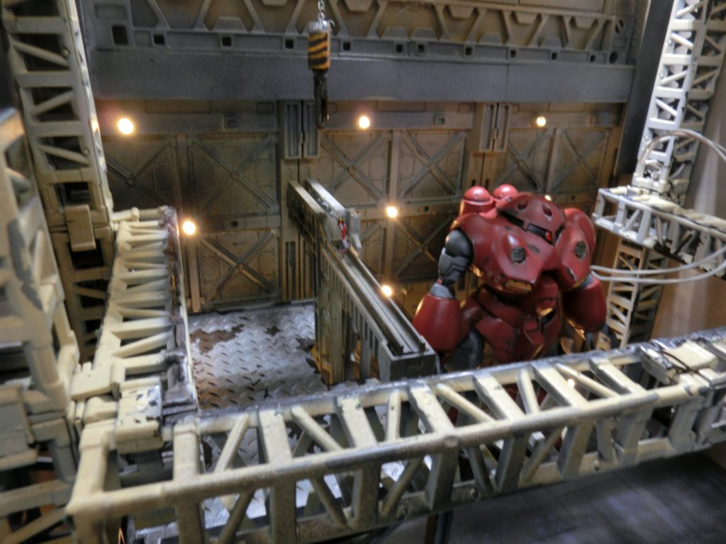 格納庫の上部から撮影