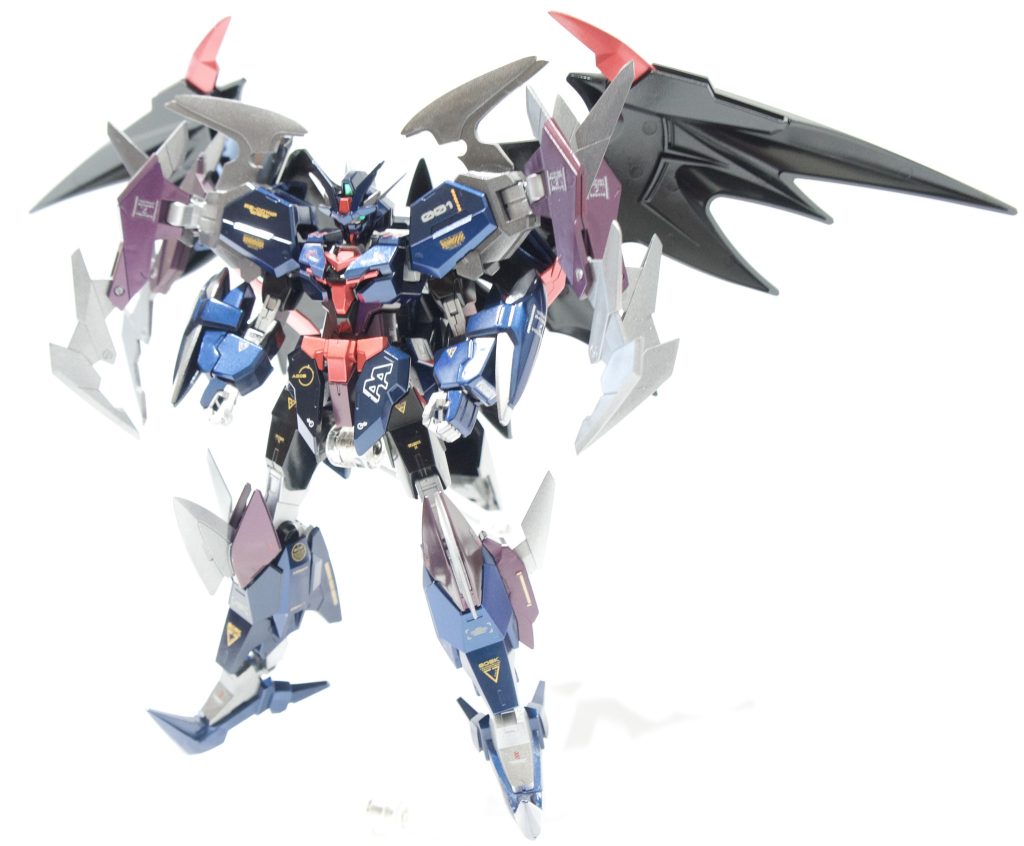 バックパック・ショルダー・足先・腕の部分にデスサイズのパーツを使用しています。足先に関しては中々の出来になりました(°▽°)