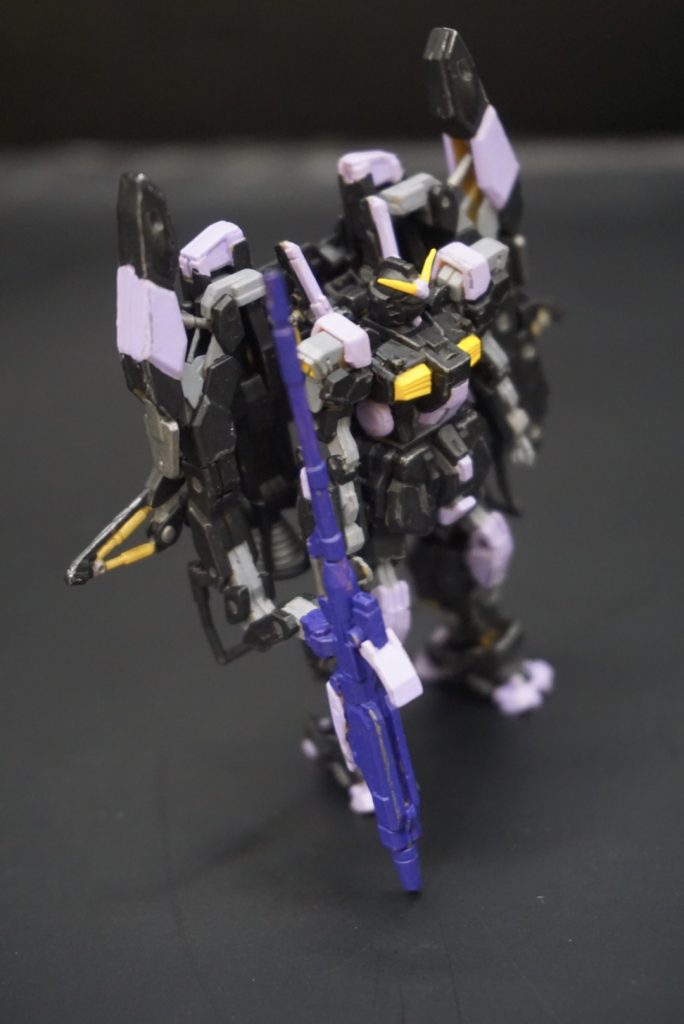 ロングライフルはもう少し塗り分け意識してもよかったかなー百式のメガバズ色に寄せたパープルにしています。