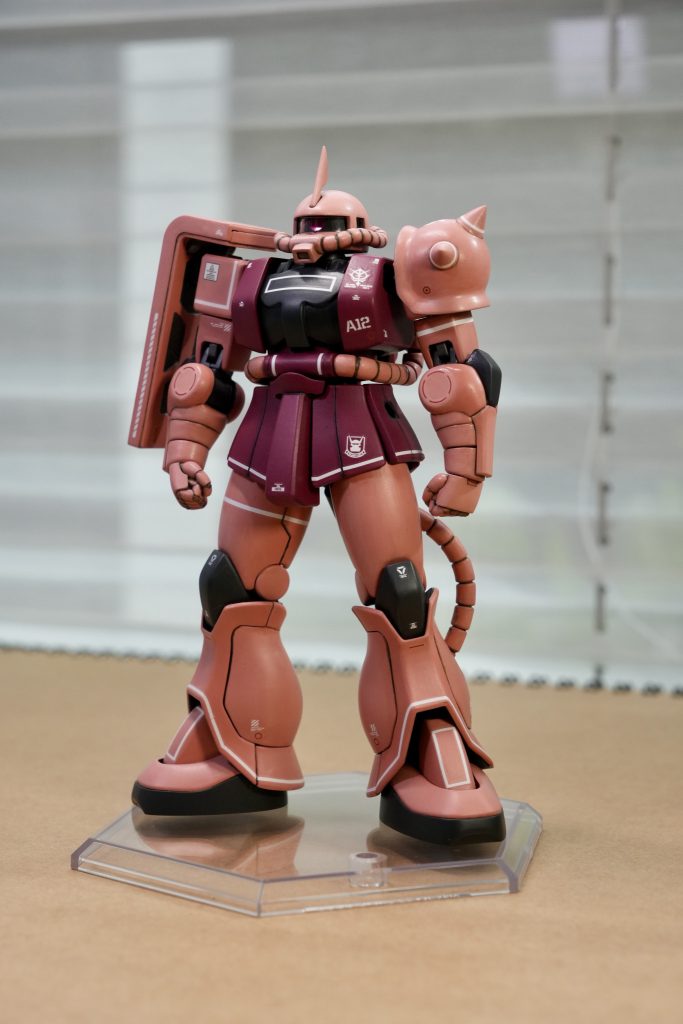 Fully hand-paint using the new GSI Aqueous water-based acrylic colour - with the exception on metallic/gun metal colours which I sprayed these parts using Gundam Marker spray system. 