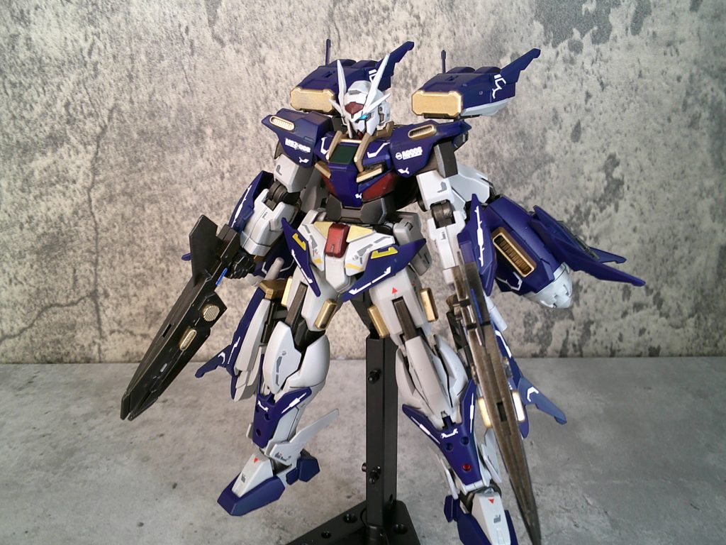 ダブルオースカイをなるべくスッキリとした印象にするべく作ってみました。結果ほとんど改造はせず印象は変えられたんじゃないかな？と