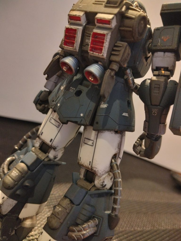 スジ彫りを多少、部分塗装も少々、バニア青焼け仕上げメタル追加✨