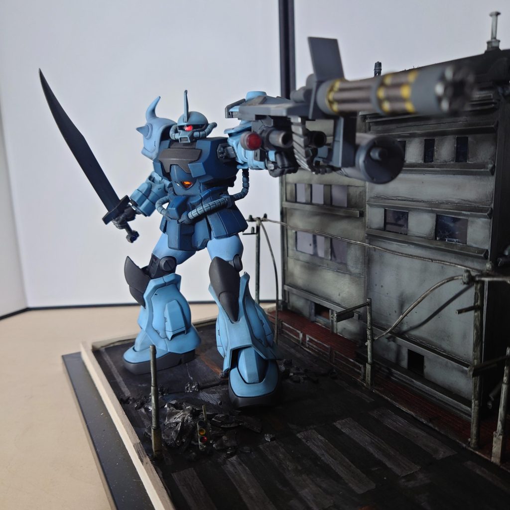 先日上げたジオラマにセット！