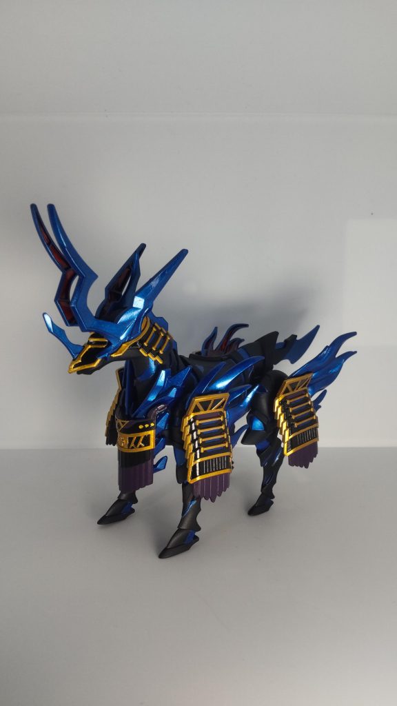 ご覧の通り、相変わらず塗装サボりとして炎?みたいなクリアパーツの裏側は未塗装です(^_^;) 写真だとグラデ風にみえなくもない。