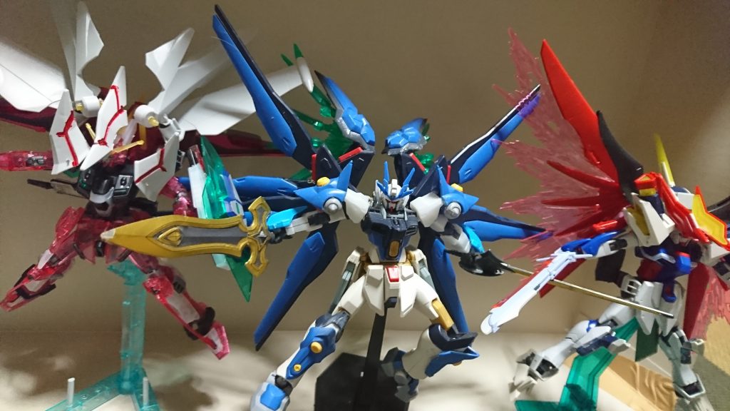 オーディン+インジャトサカも使った結果この姿になりました。ドットデスティニーブラスライザーデスティニーとドットブラスライザーをミキシングしたらどうなるかと思って作りました。