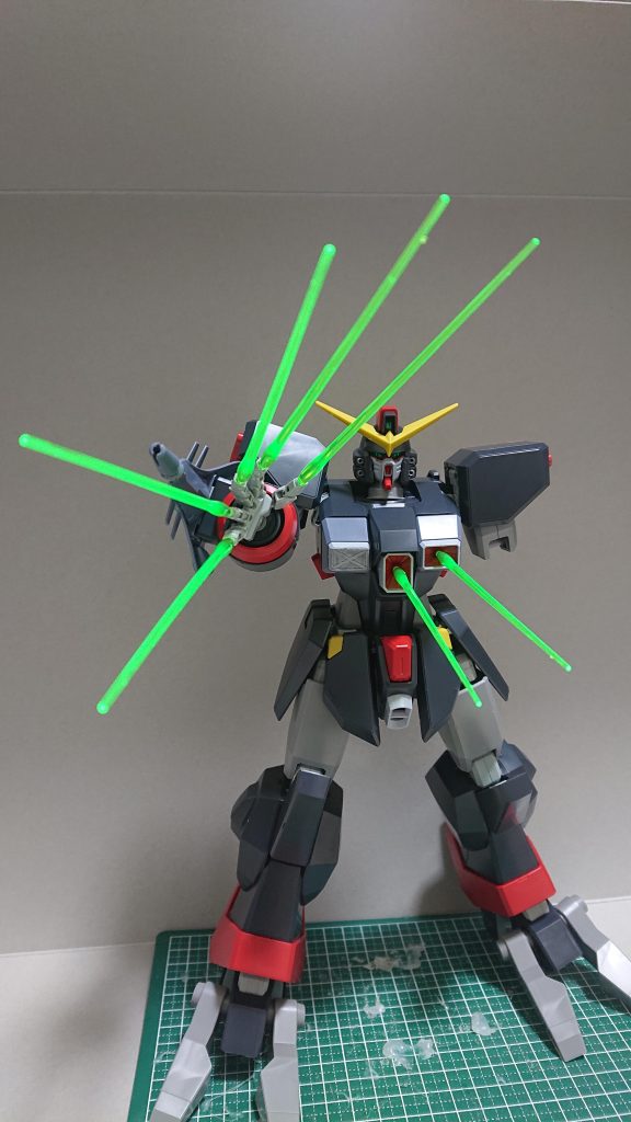 ビームエフェクトの雨！ ※イーゲルシュテルン等はつけられませんでした。