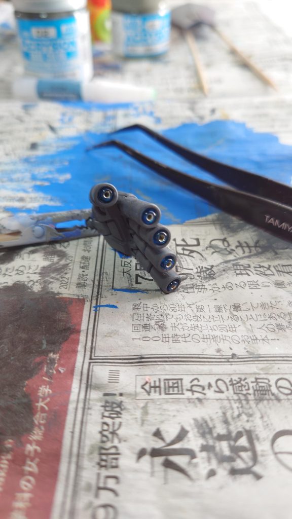 フィンガーバルカンにビーズ仕込んだけどほとんどわからんジオングの時にも同じ事やったなま、自己満足ってコトで