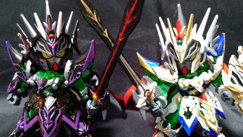 勝手なイメージで色塗りした割には個人的に満足!ストライクノワールって感じの黒ではなく、オルタって感じの黒に出来たかと思っています