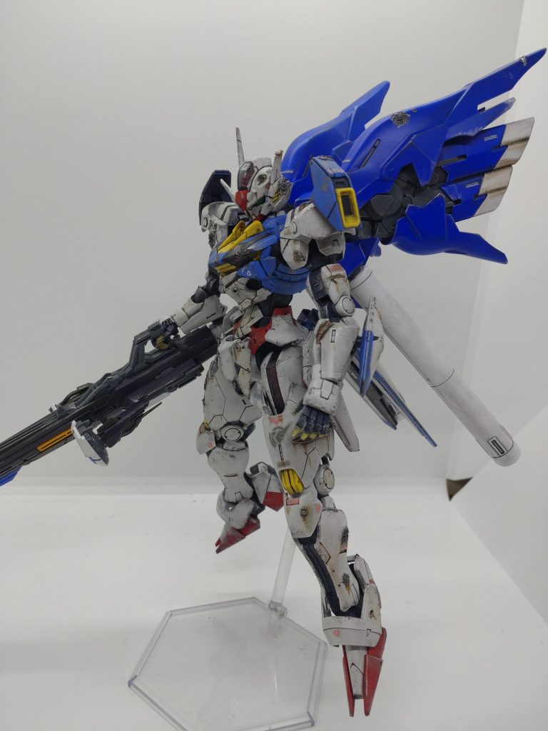 水星に彗星をミキシング！MGシナンジュのジャンクが手に入ったので、早速使わせて頂きましたwこれでエアリアルの機動力は通常の3倍になったはずです！！