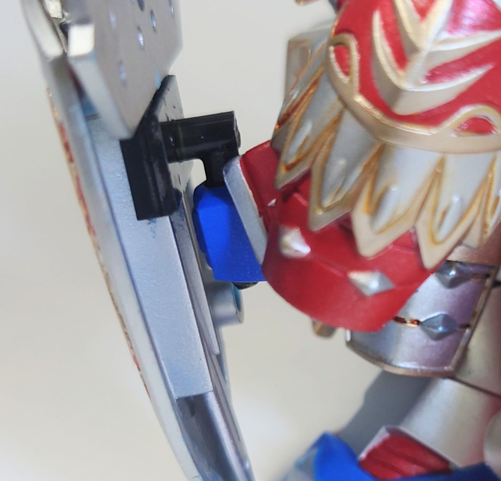 シールドグリップも作ってみました。構え自由度が上がりますね。