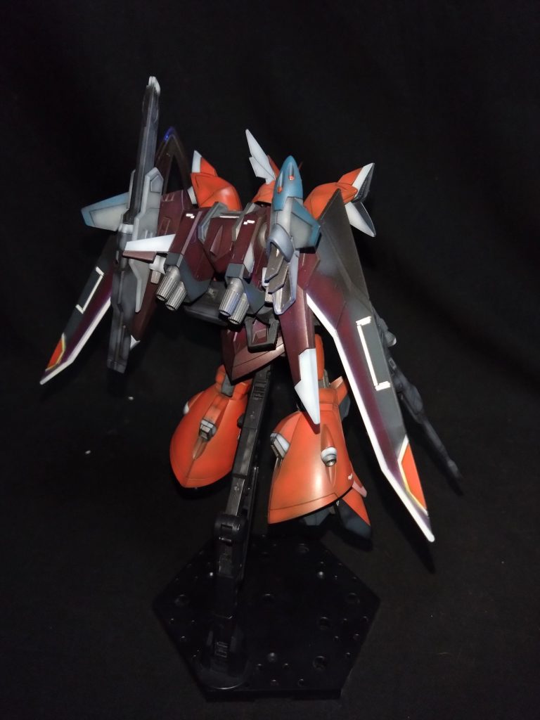 バックパック装備状態　　　　　　　　　　　　　　　何気に一番苦労したバックパックの塗り分け、　　　　　　苦労した甲斐はありました😁