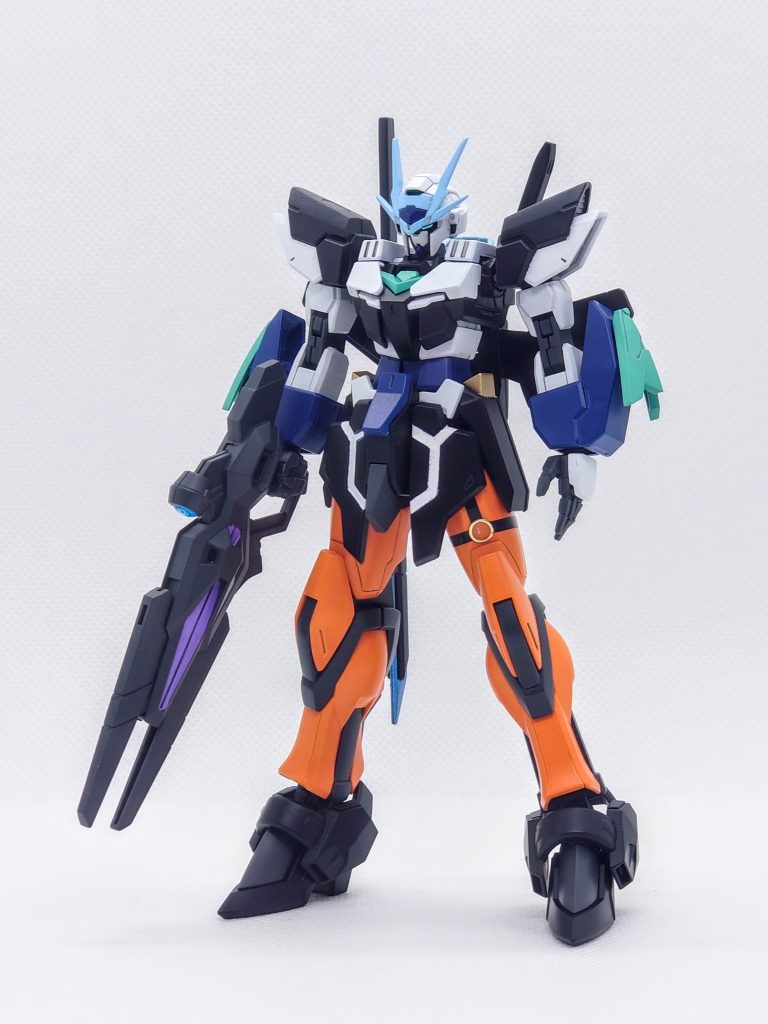 過去作で使用したパーツ、風真いろは専用機で使用したパーツを一部取り入れて、侍要素と系列機である印象を持たせてみました。