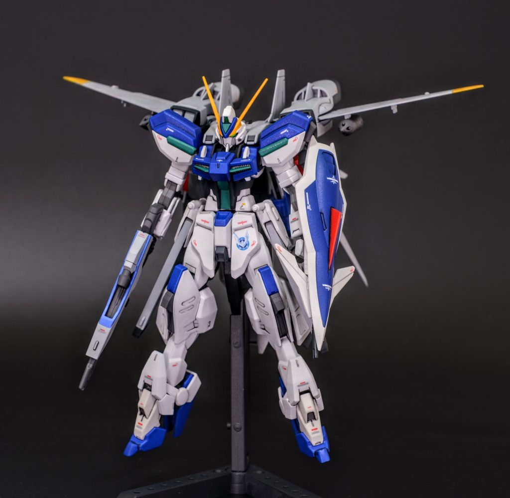 映画で未登場の地球連合製の新型機を妄想してオリジナルの可変仕様の次世代型ウィンダムを製作しました