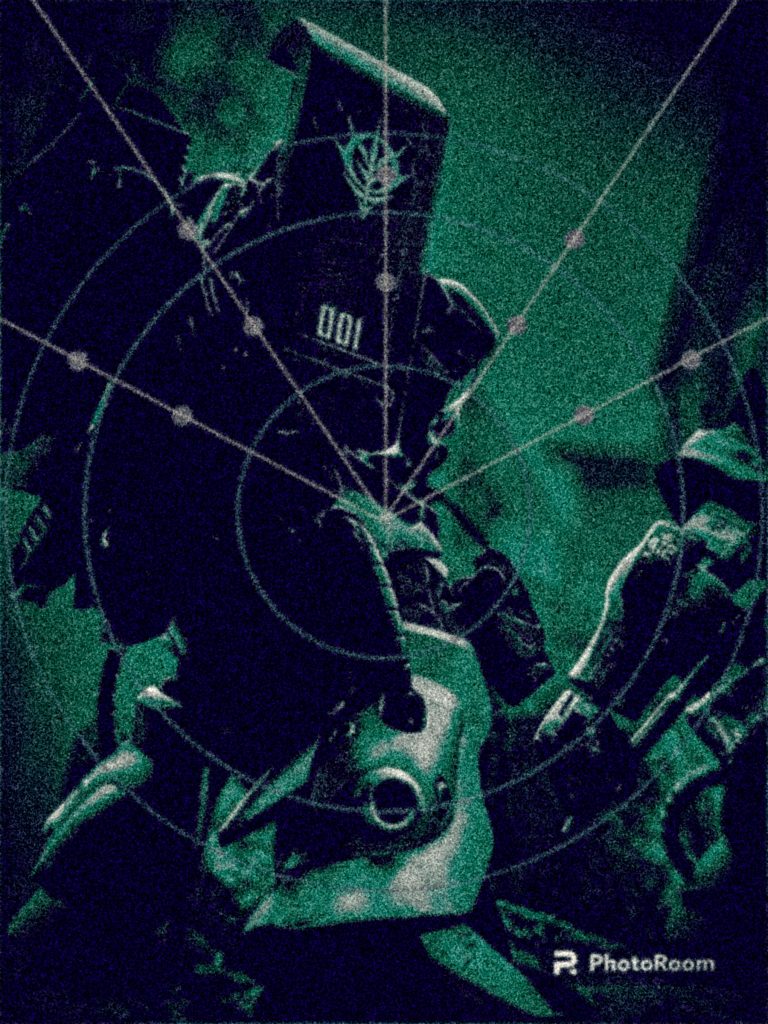 ボツショットです。照準っぽいのを追加したんですが、少し蛇足か…と思いました。元写真も載せたいのですが、ボケさせたとはいえ思いっきり建物とか写っているので割愛します（笑）