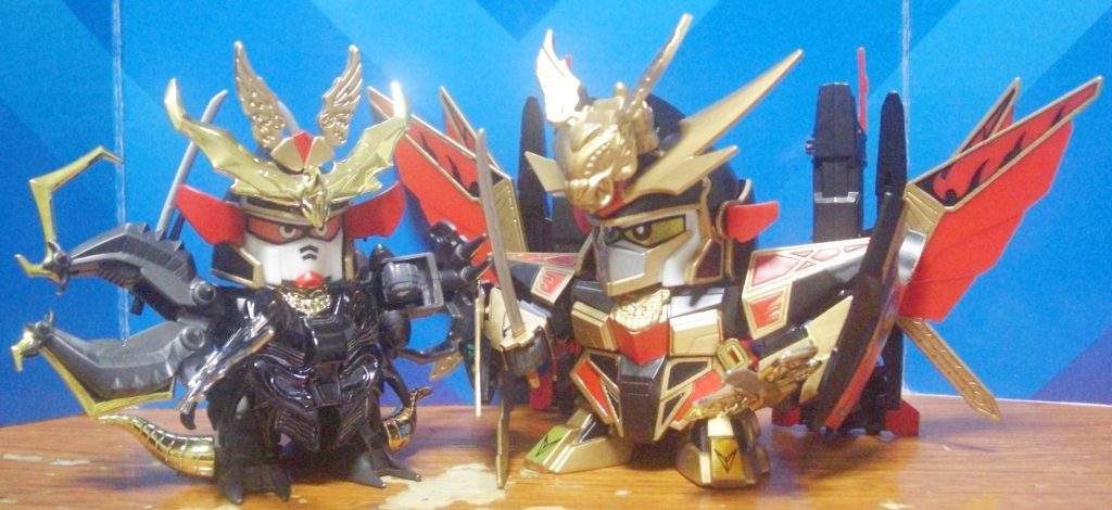 以前作った暗黒大将軍と対決。