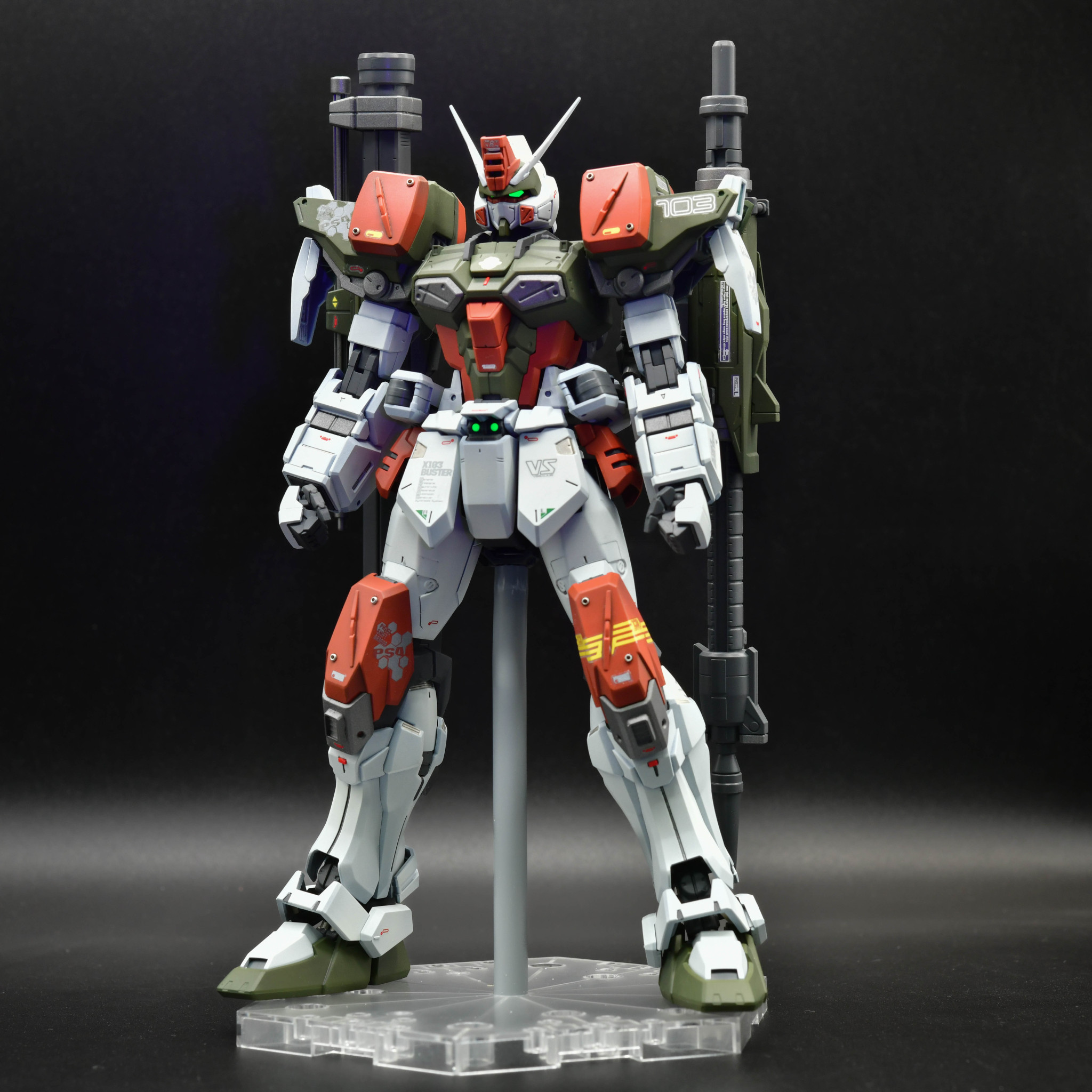 MG バスターガンダム｜赤い彗星さんのガンプラ作品｜GUNSTA（ガンスタ）