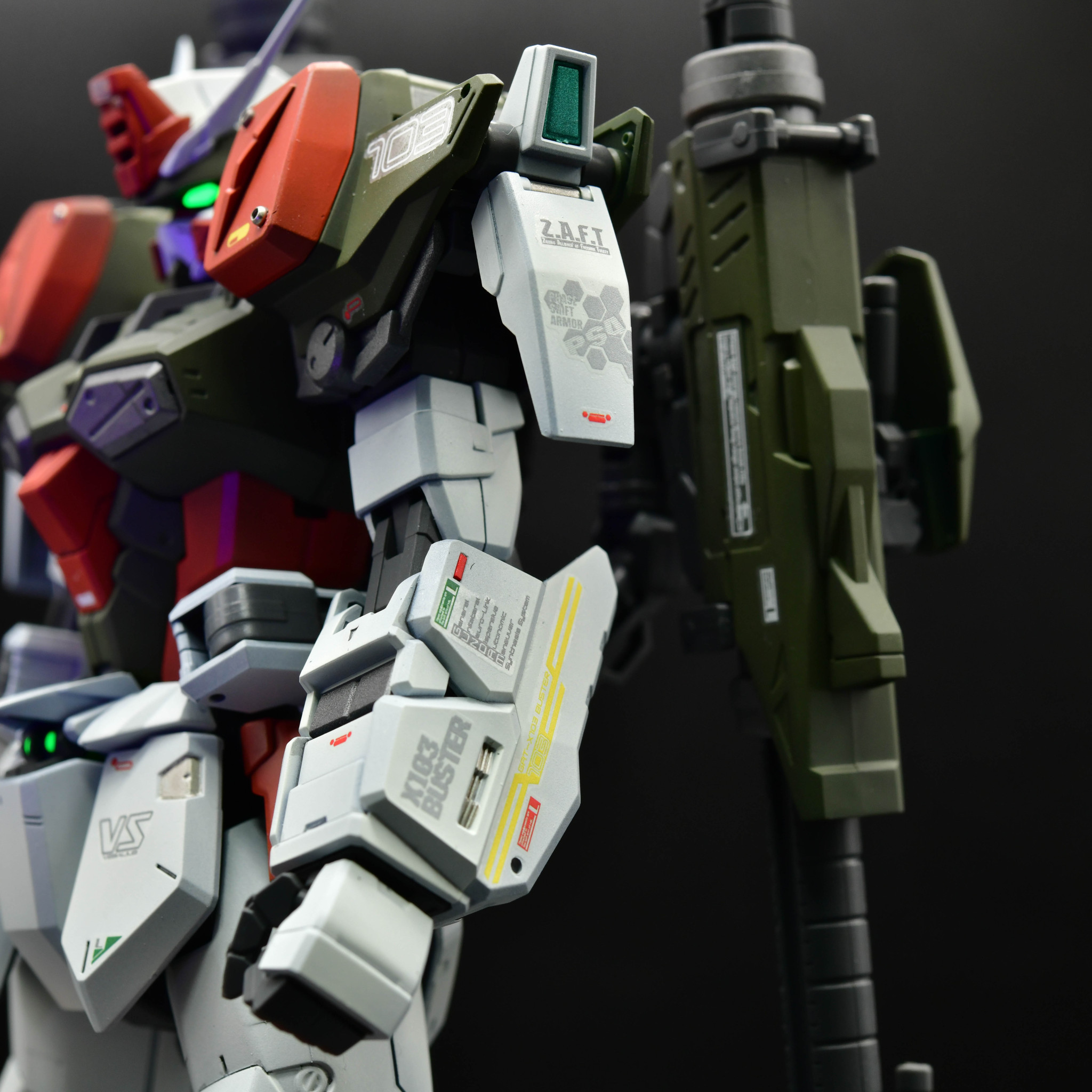 MG バスターガンダム｜赤い彗星さんのガンプラ作品｜GUNSTA（ガンスタ）