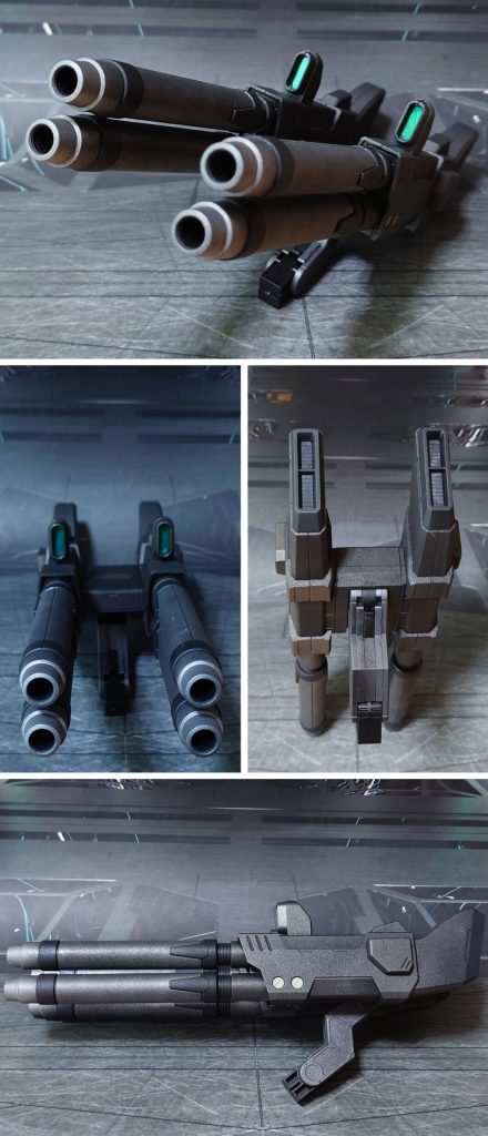 アウフプラール・ドライツェーン。センサーの内側に、市販のシール素材を使用しています。こちらも側面に、市販のエッチングパーツを貼っています。