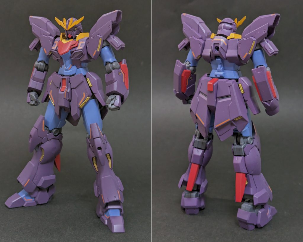 シナンジュ・スタイン本体合体してコアユニットとして運用するため背中のブースター、装備はオミットした設定。配色はサイコガンダムmk-IIをイメージ。Vアンテナはダブルオースカイメビウスのものを移植