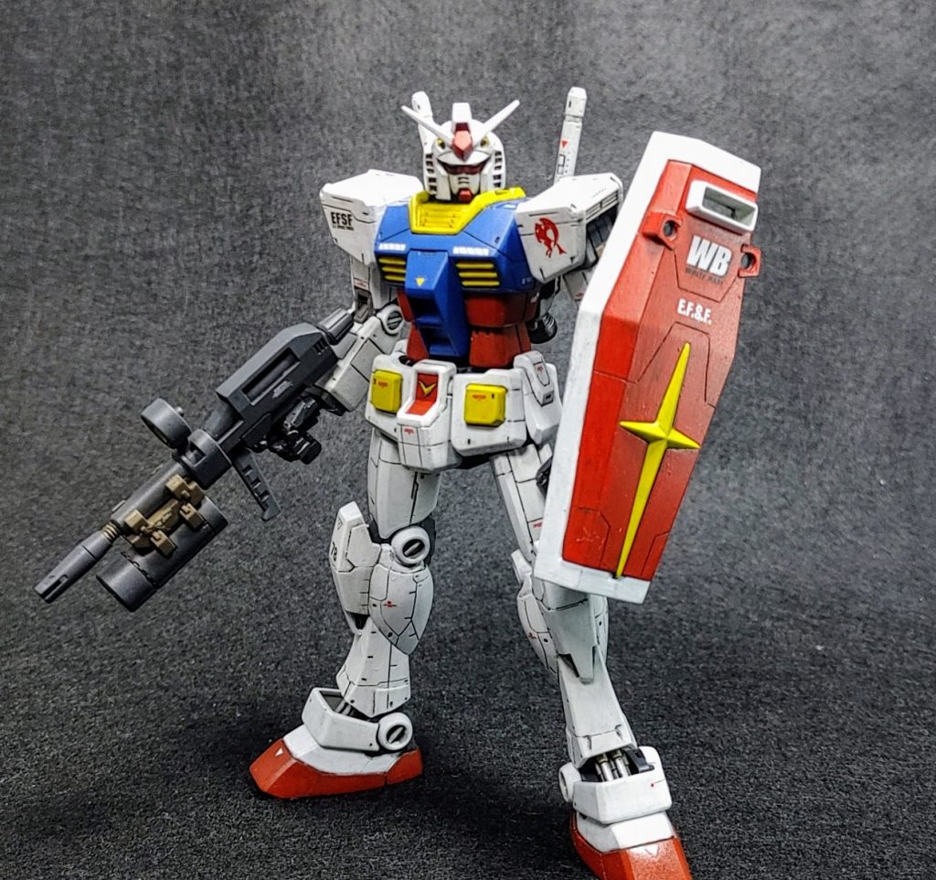 水性カラーで筆塗り仕上げです。