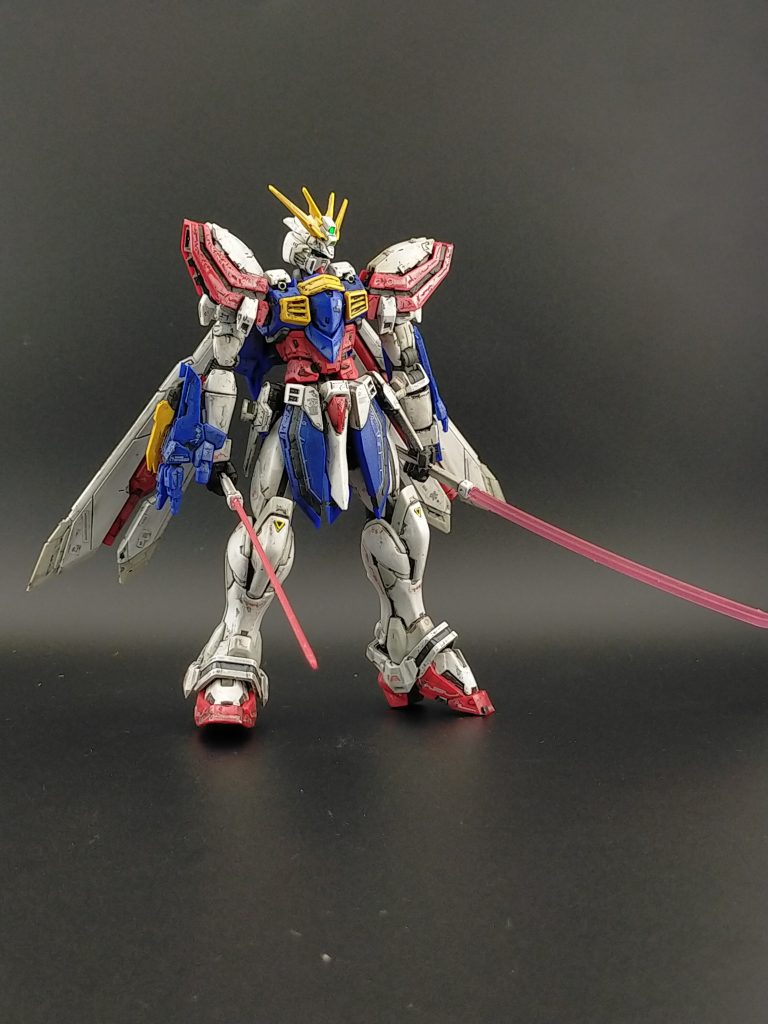 その後に無光沢トップコートを吹いています。